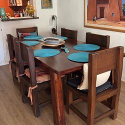 Beautiful Solid Wood Dining Table Set