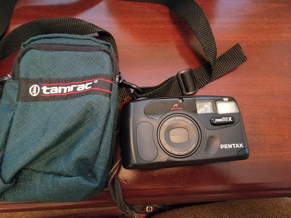 Pentax Zoom 60x Film Camera With Case