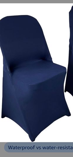 Navy blue chairs cover