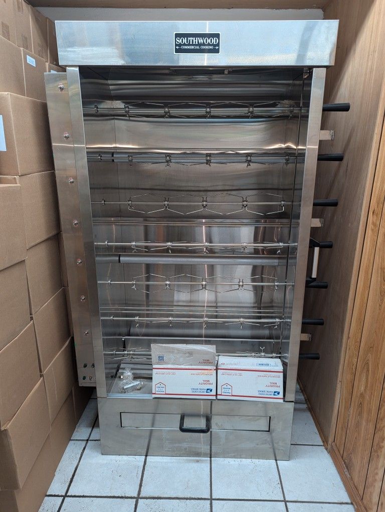 Southwood RG7-NG 35 Chicken Commercial Rotisserie Oven Machine - Natural Gas