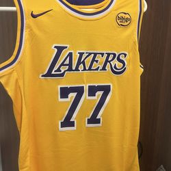 Luka Doncic Yellow Los Angeles Lakers Jersey