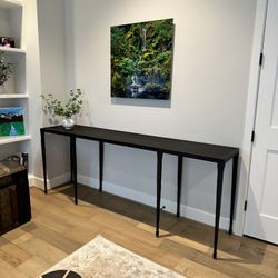 Crate And Barrel Wrought Iron Console Table