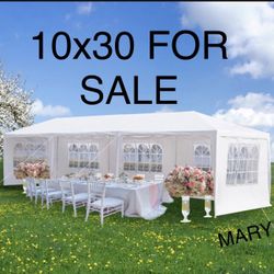 10x30' Wedding Party Canopy Tent Outdoor Gazebo with Removable Sidewalls