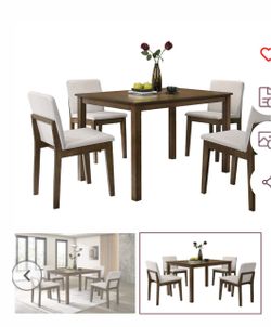 Dining table set with chairs