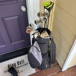 Complete Set of Men’s Nike Golf Clubs with Nike Bag