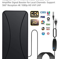 Digital TV Antenna with Amplifier for Smart TV - Indoor/Outdoor