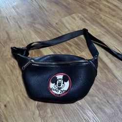 Disneyland Lounge Fly Vintage Mickey Mouse Club Fanny waist bag Pack Faux Leathe
