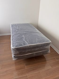 Twin mattress and box spring set (2pc - new) NEW KING-QUEEN-FULL-TWIN SIZE SETS MATTRESS AND BOX SPRING 