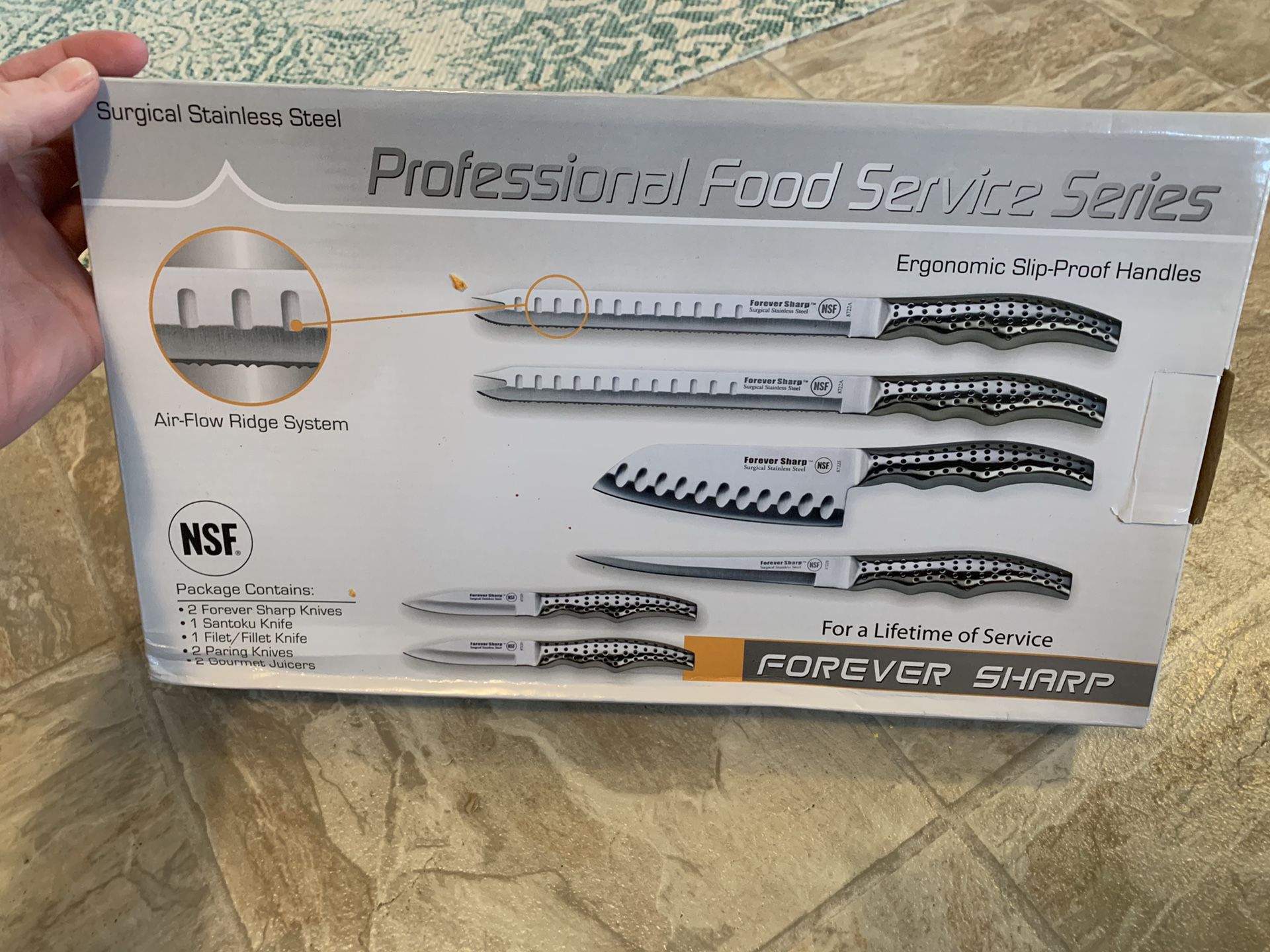 Forever Sharp Professional Food Series Knive Set