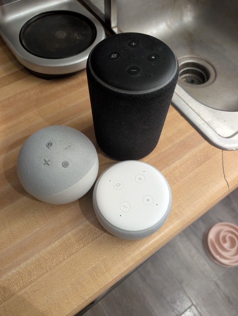 Set of 3 Amazon Echo Smart Speakers