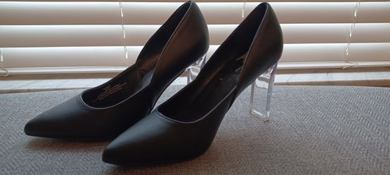 Marc New York Black Clear Heeled Pumps