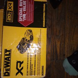 DeWalt XR 20v Brushless Battery And Charger 