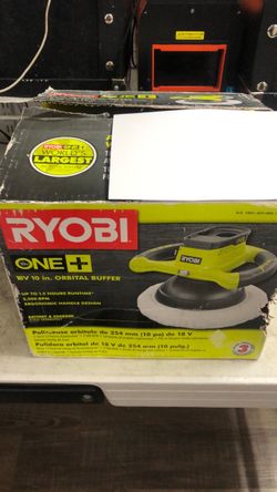 1003 Ryobi P435 18V 10” Orbital Buffer in Retail Box 594534