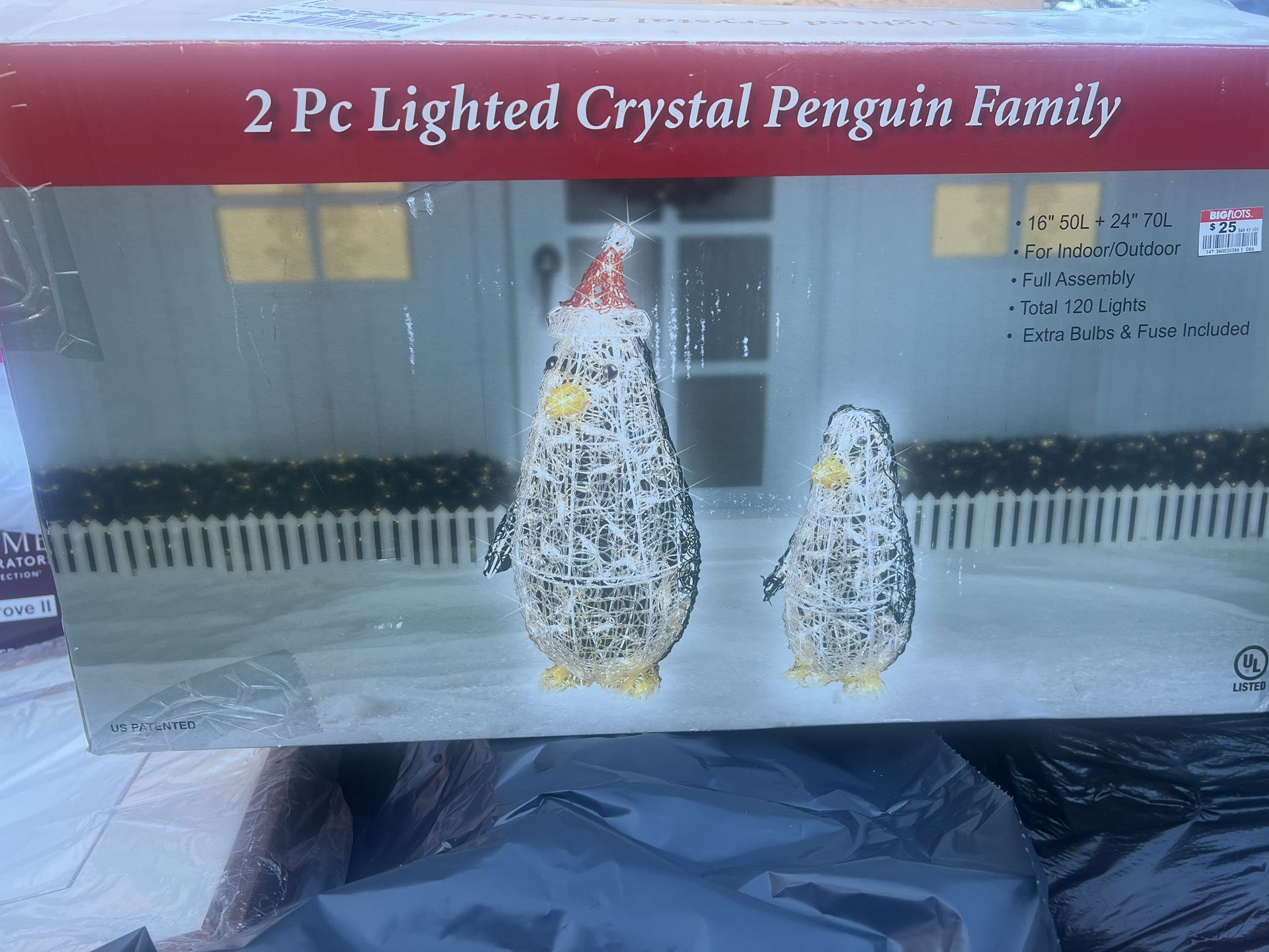 Penguins 2 Piece Lighted