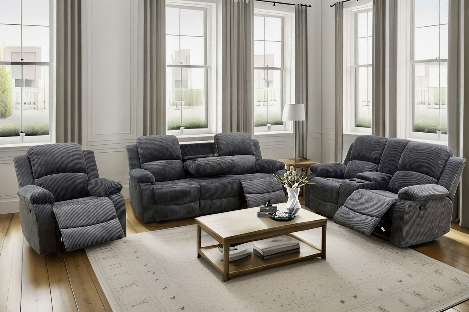 💥FREE DELIVERY💥Brand New 3PC Reclining Sofa Loveseat Chair Set