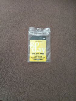 I have three brand new gold one day bus pass