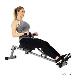 Sunny Health & Fitness Compact Adjustable Rowing Machine with 12 Levels of Resistance for Complete Body Workouts and Optional Free SunnyFit App Enhanc