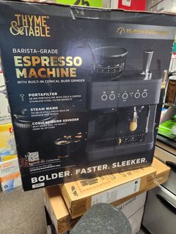 Thyme & Table Barista Grade Espresso Machine Slate