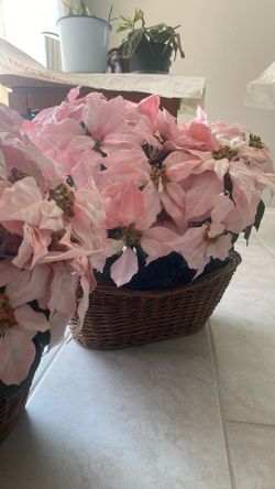 Artificial Poinsettia Bouquet