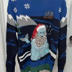Christmas Ugly Sweater Festive Merman size S just $7 xox