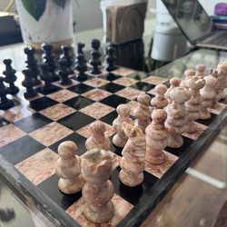 Real stone/ marble chessboard