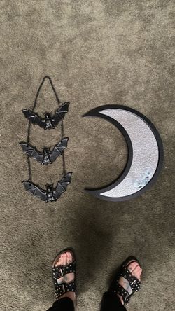Moon mirror and bats