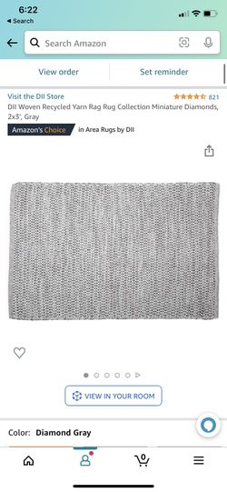 Area rug from amazon, dimension: 2x3. gray color