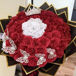 Bouquet of eternal roses