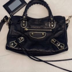 Balenciaga City Classic Metallic Edge Bag Leather Mini