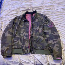 !!RARE!! FOX DAKOTA Women’s Large Moto Racing Jacket (with padded elbows & forearms)