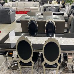 Hasa dining set 6 chair metal $1,999 🍽️😊