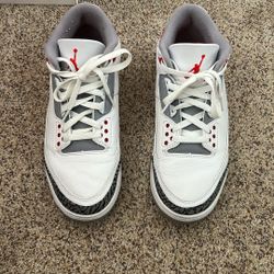 Men Size 9 Air Jordan 3 Retro Fire Red