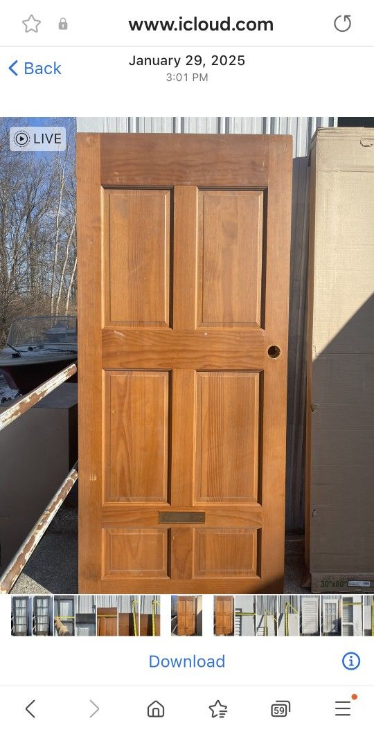 Solid Wood 6 Panel 36 In Doors