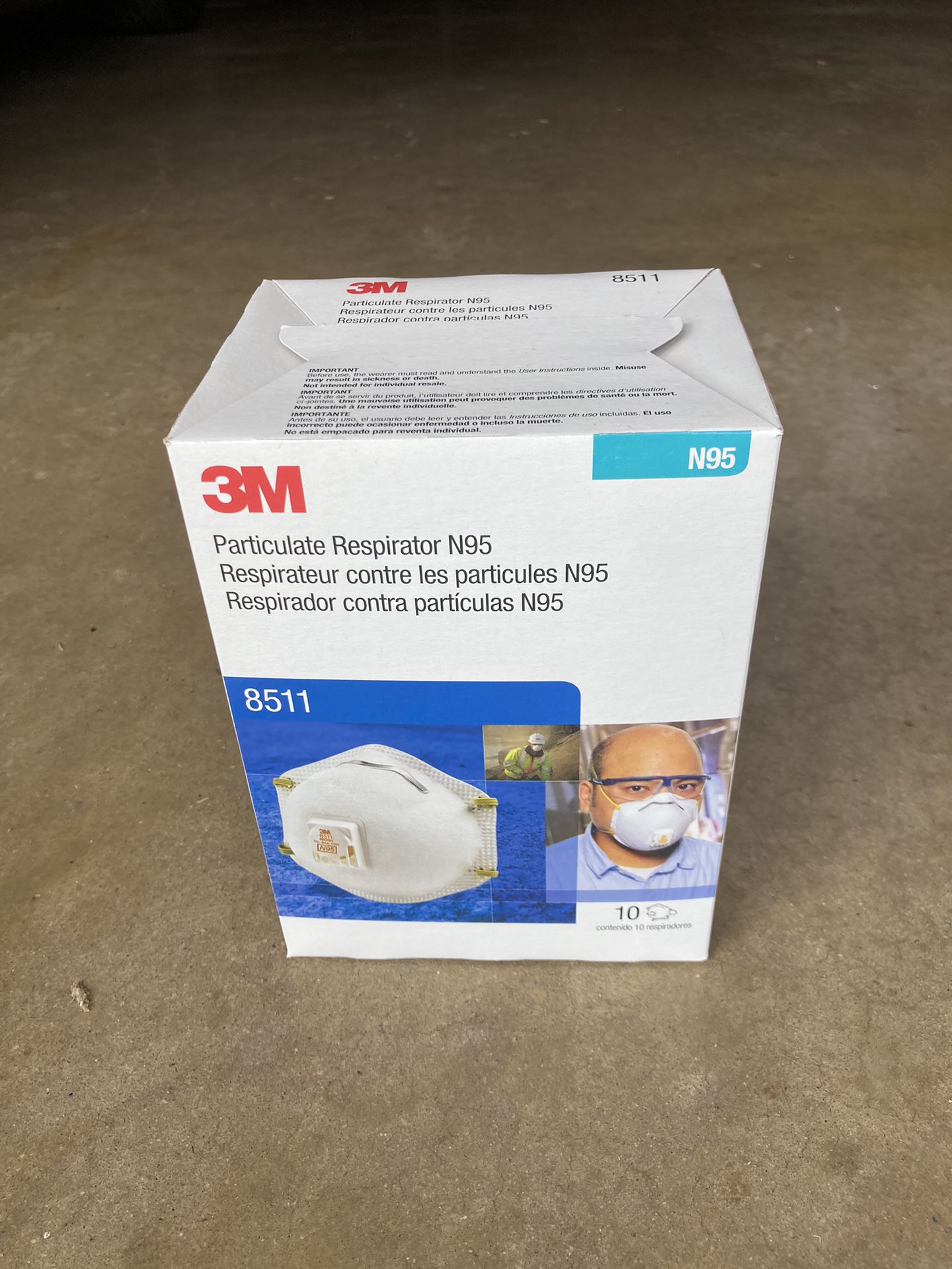 3M 8511 Disposable Particulate Respirator Mask