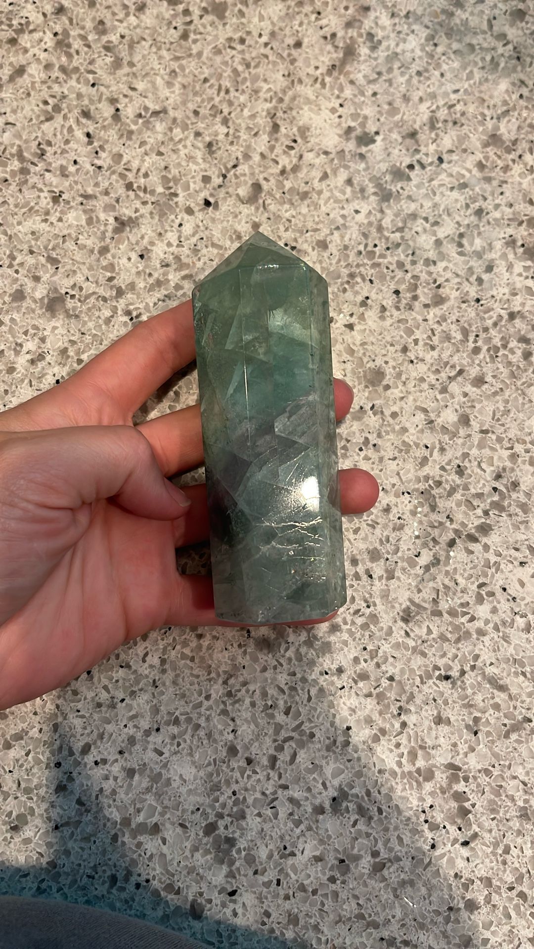 Watermelon Fluorite Crystal
