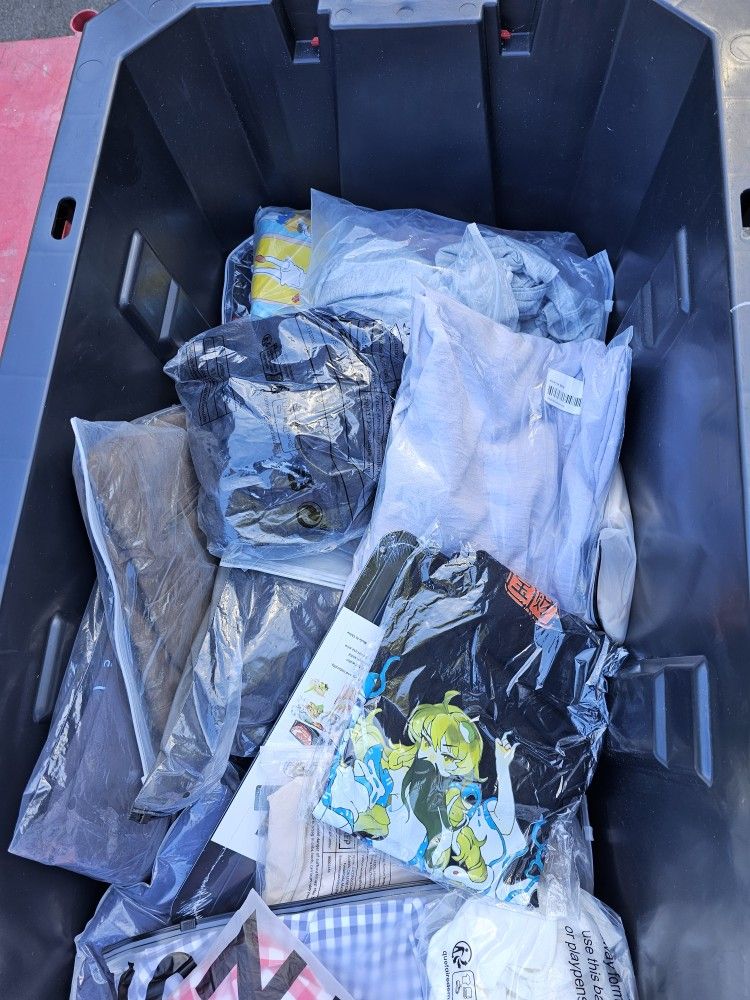 Huge lot bundle of 120+ brand new clothes sweaters jackets hoodies shoes for reselling swap meet