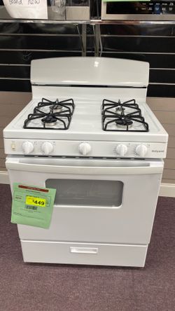 Hotpoint 30 in - 4 burners 4.8 cu Freestanding Natural Gas Range white -1 year warranty