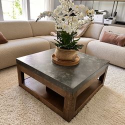 BEAUTIFUL ARHAUS. Stone Top Square Coffee Table 