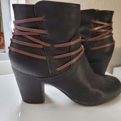 Ankle Block Heel Boots