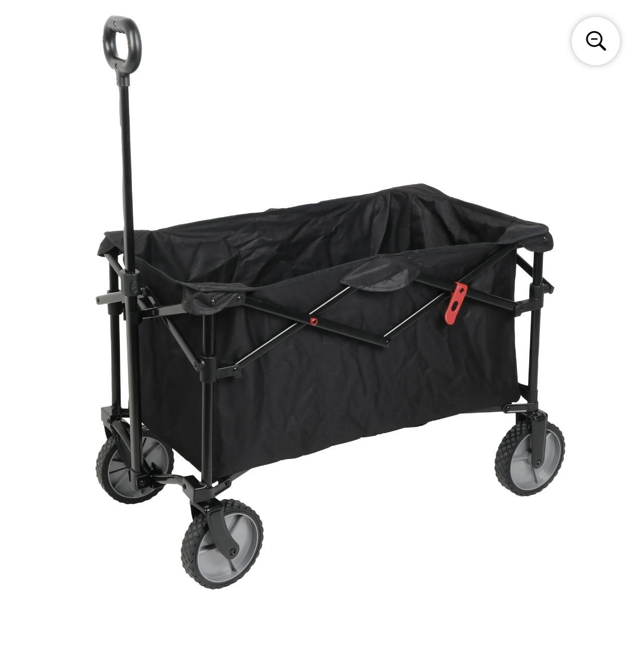 Ozark Trail Multi-Purpose Big Bucket Cart, Durable Black Wagon 24-inch
