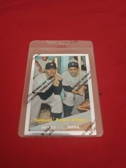 Like Mint 1997 NY Yankees Power Hitters - Mickey Mantle / Yogi Berra  Baseball Card - Topps Finest #407