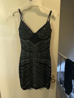 Rhinestone Hoco Dress