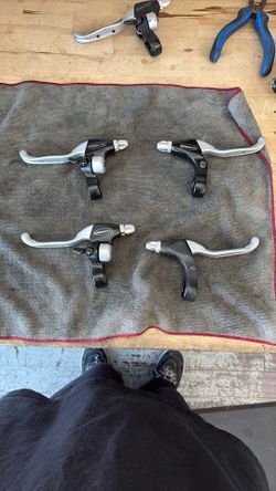 Tektro Mechanical Brake Lever Set, Left and Right Set, Used