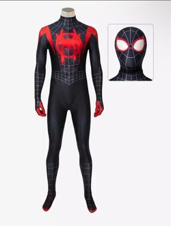 Spider Man Miles Morales Cosplay Jumpsuit Marvel Comics Superhero Cosplay Costume For Adult