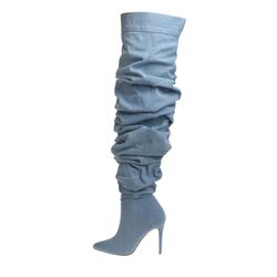 Denim Boots Size 6 Retail Value $179.99 + Tax 
