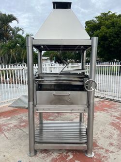 Tagwood BBQ Argentine Wood Fire & Charcoal Grill-All Stainless Steel BBQ02SS .