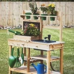wooden mud kitchen 
