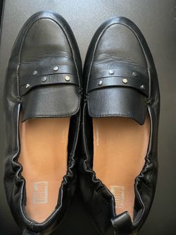 Comfy Black FitFlop Loafers W8.5