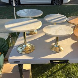 Marble Gold Cake Stands
