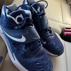 Kd Nike Shoes Keven Durant Blue Size 9